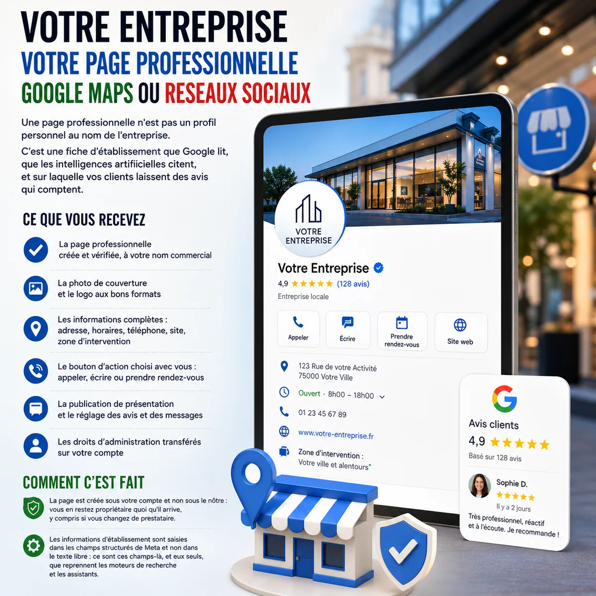 Création de page professionnelle Facebook